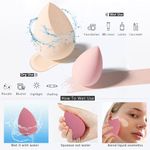 esponjas de maquiagem leeshine 4 peças rosa a-bi