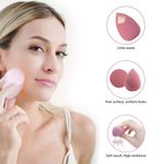 esponjas de maquiagem leeshine 4 peças rosa a-bi