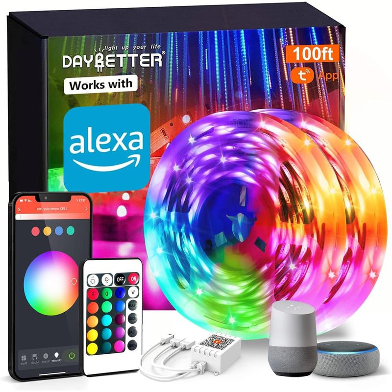luzes de led daybetter inteligente 30cm com controle remoto rgb 10 níveis a-bi
