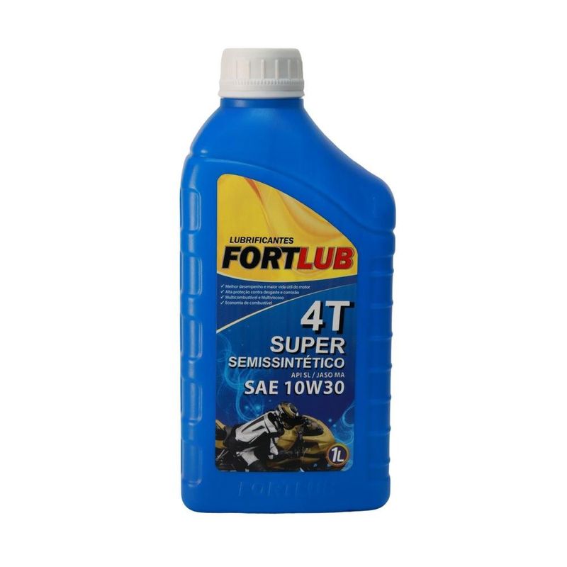 óleo lubrificante fortlub 4t sl sp 10w30 semissintético 1 litro (mp)