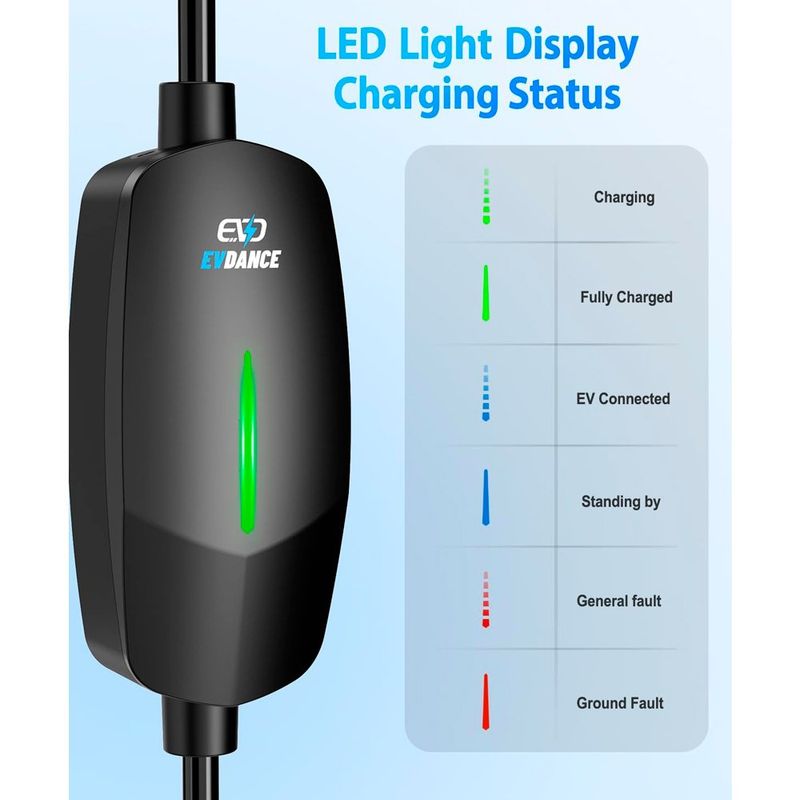 carregador para carro elétrico evdance a-bi
