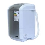 mini lavadora praxis 1,2kg 127v 50w prata (mp)