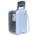 mini lavadora praxis 1,2kg 127v 50w prata (mp)