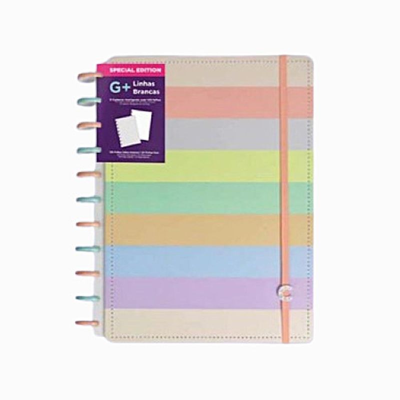 caderno inteligente arco iris pastel g edição especial (mp)