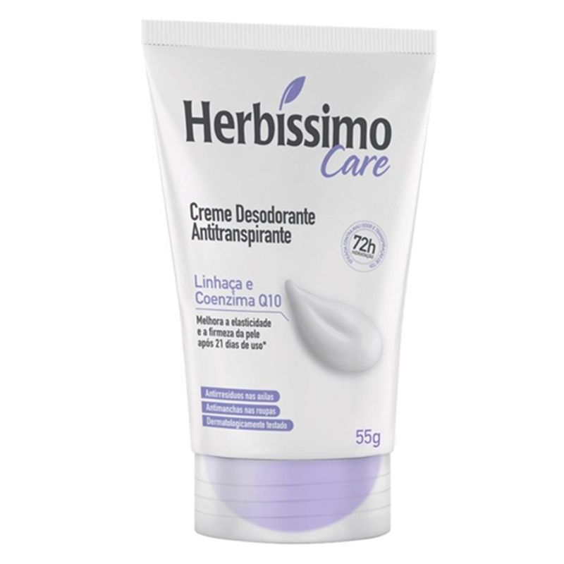 creme desodorante herbíssimo linha e coenzima 55g