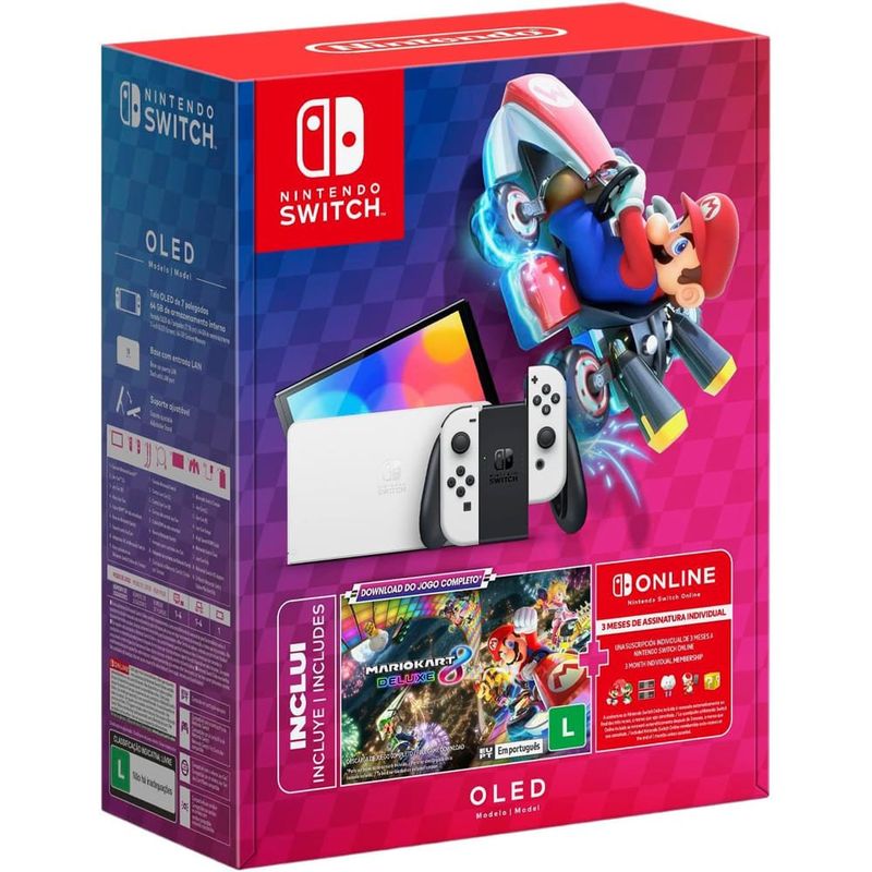 console nintendo switch + mario kart 8 deluxe