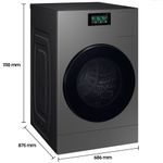 lava e seca samsung 20kg bespoke ai laundry heat pump 127v inox wd20db8995bzaz