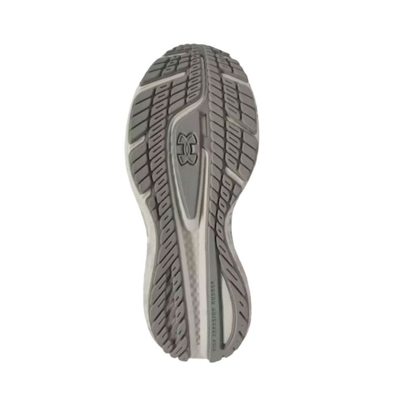 tênis de corrida masculino n°40 under armour charged quicker 2 branco e prata (mp)