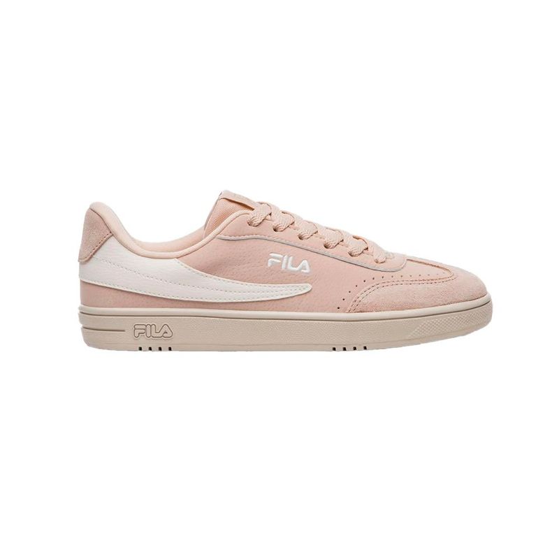 tênis feminino n°36 fila court 80 bege rosé e branco (mp)