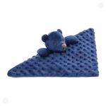 naninha bebê loaní urso pipoca 30x30cm azul 3146 (mp)