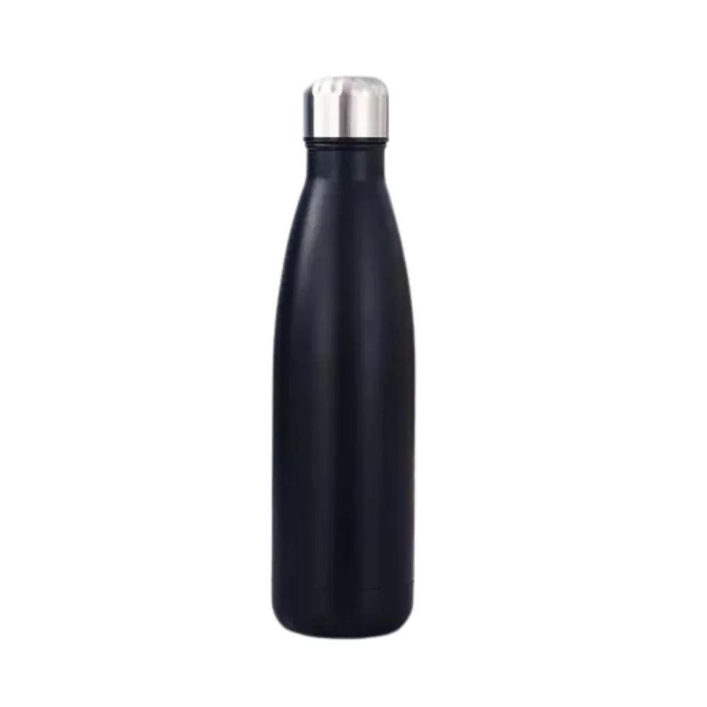Garrafa De Inox Colorida Casita 500ml 6,9x26,2cm Preto (MP)