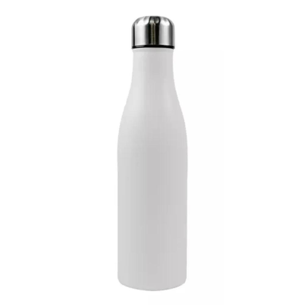Garrafa De Inox Colorida Casita 500ml 6,9x26,2cm Branco (MP)