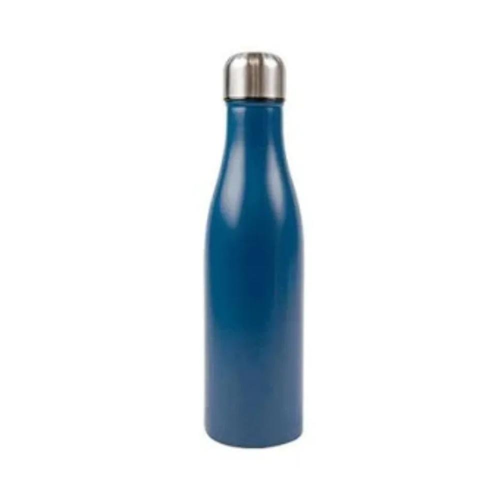 Garrafa De Inox Colorida Casita 500ml 6,9x26,2cm Azul (MP)
