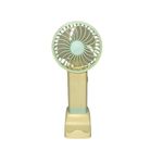 mini ventilador de mesa alfacell potência 4,5w amarelo al12026 (mp)