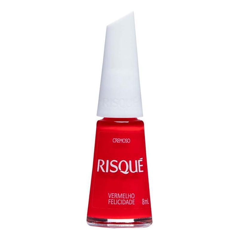 esmalte risqué vermelho felicidade 8ml