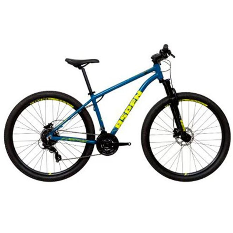 bicicleta caloi aspen freio disco hidráulico aro 24 azul