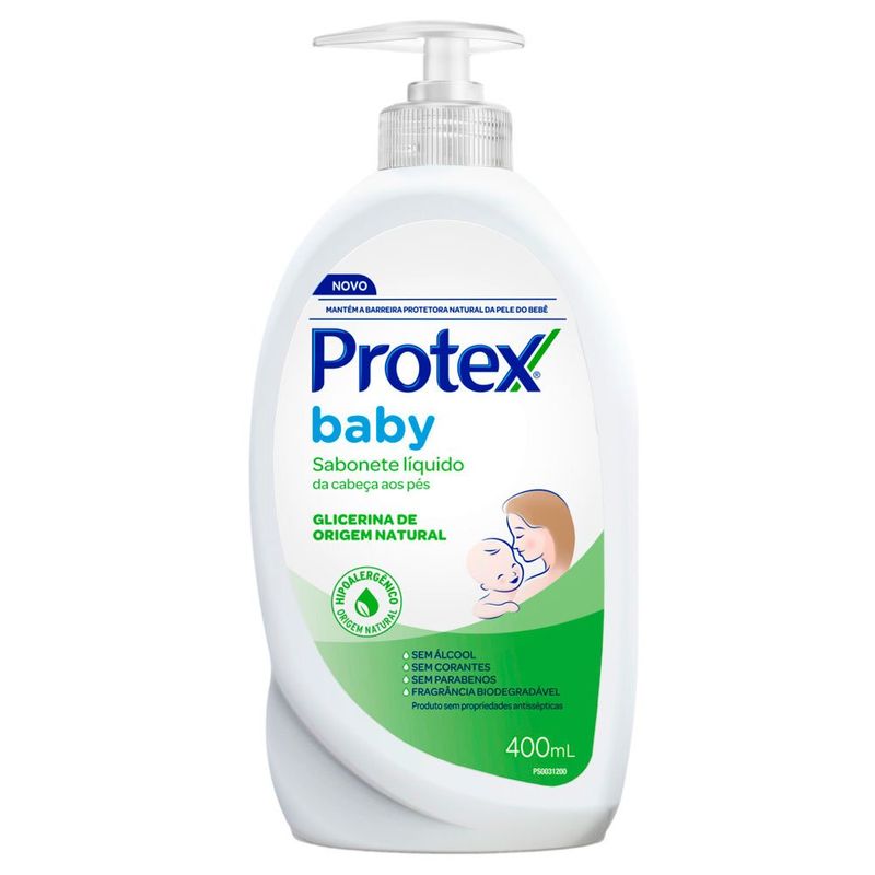 sabonete líquido protex baby glicerina 400ml