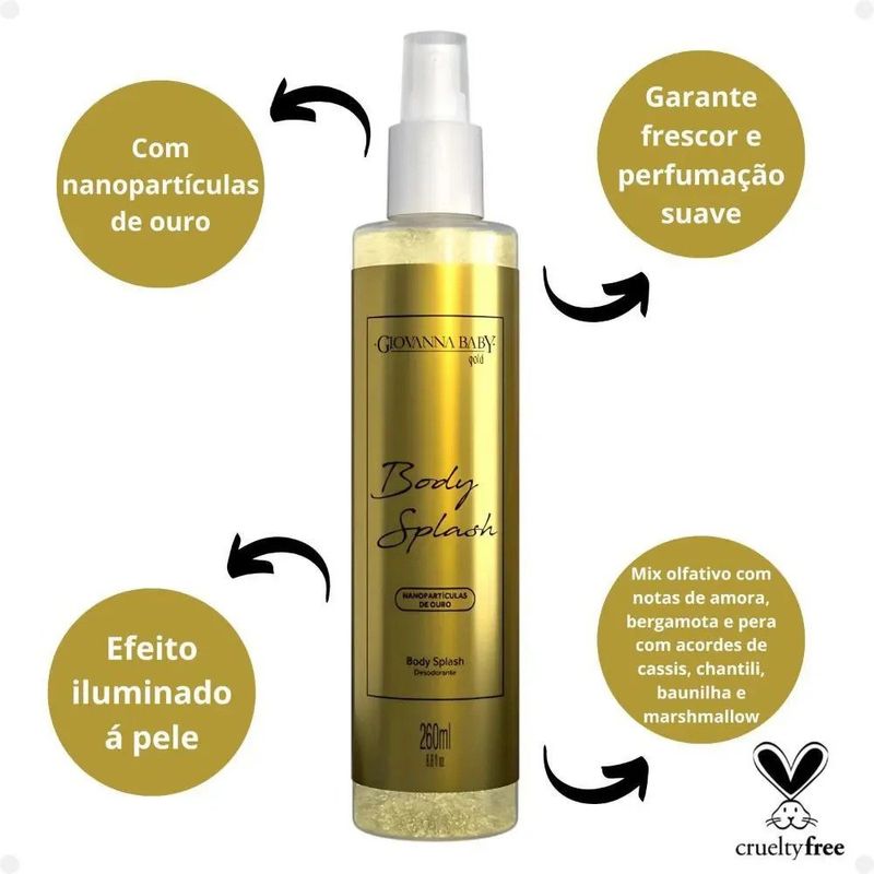 body splash gold giovanna baby 260ml