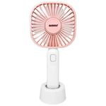 mini ventilador de mesa alfacell potência 4,5w rosa al12027 (mp)
