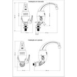 torneira eletrônica tramontina com bica articulada 550w 127v