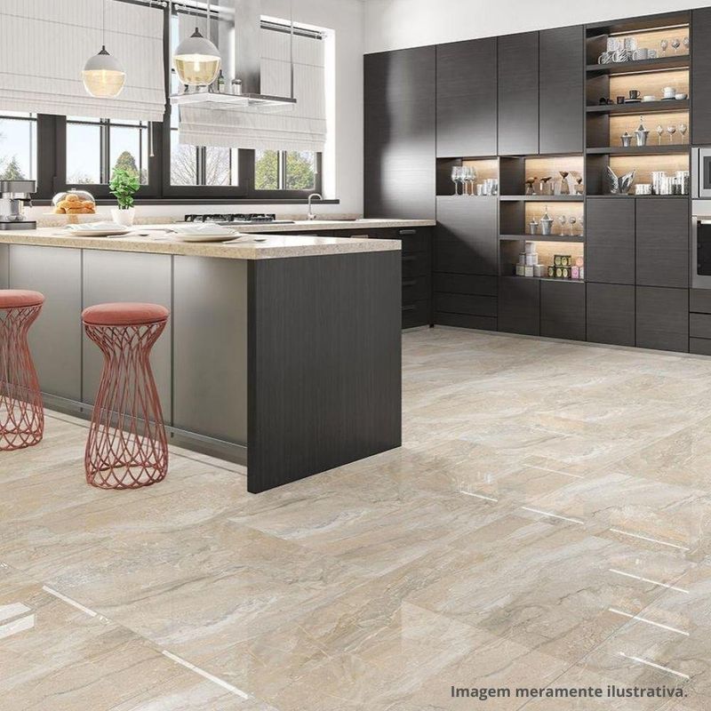 piso cerâmico retificado polido incefra 74x74cm bertanha ppi70090r caixa 2,19m² (mp)