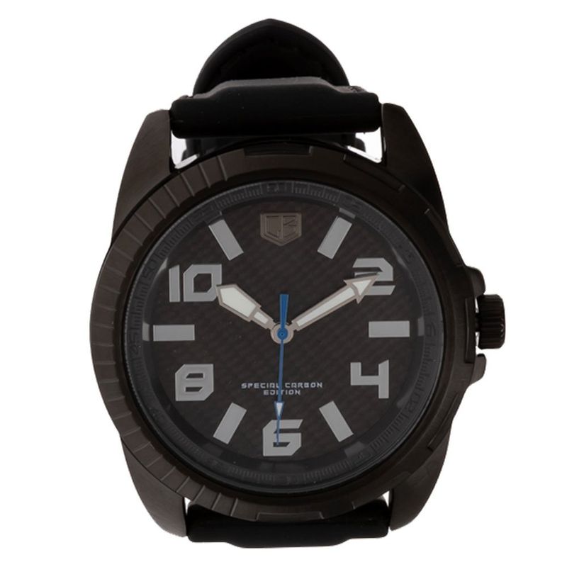 relógio masculino chilli beans analógico edição especial carbon preto (mp)