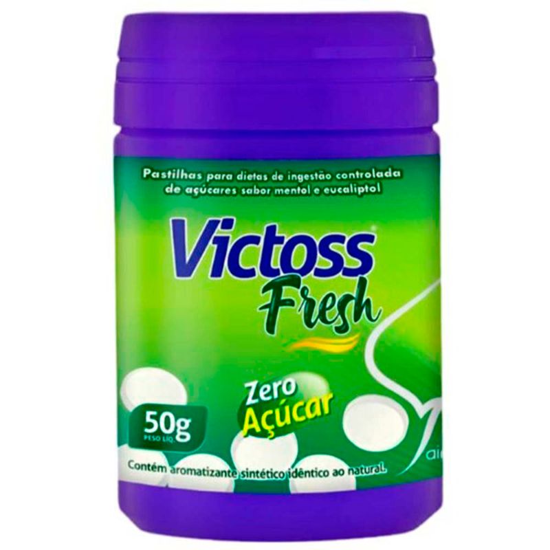 victoss fresh pastilhas 50g mentol e eucaliptol airela