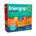 energrip c tripla ação 30 comprimidos efervecentes vt c+zinco+vitamina d laranja vitamedic