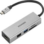adaptador usb-c essager ehbc05-fh0g-p cinza (mp)