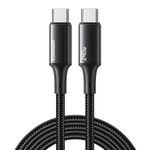 cabo usb-c para usb-c 1.0m essager nylon 240w exctt3-jj01-p preto (mp)
