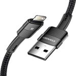 cabo usb para lightning essager 1.0m nylon excl-xc01 preto (mp)