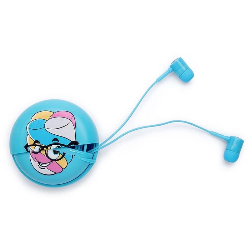 fone de ouvido fini marshmallow letron intra auricular com fio 1m azul (mp)