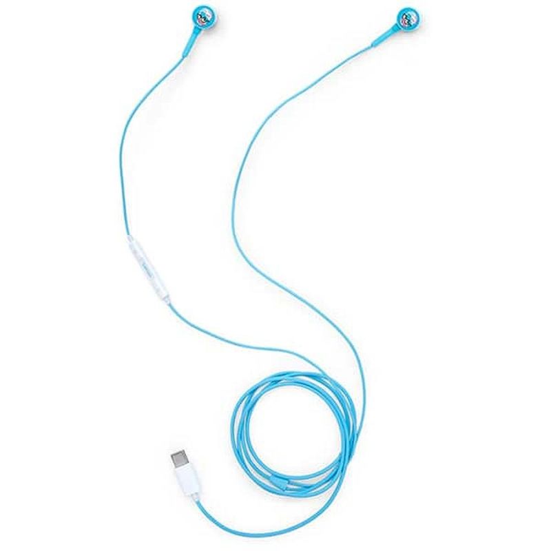 fone de ouvido fini marshmallow letron intra auricular com fio 1m azul (mp)