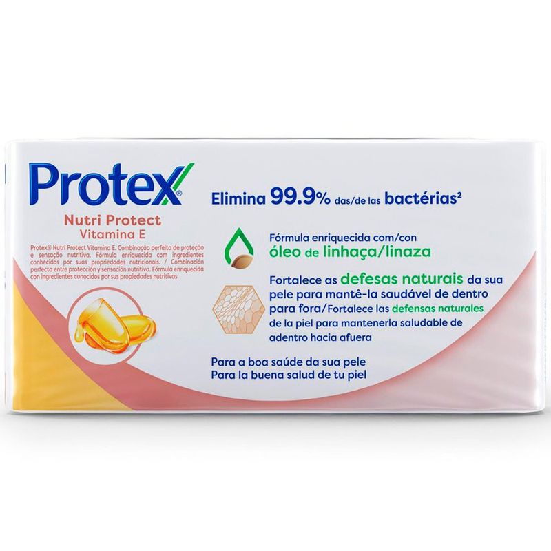 sabonete em barra protex nutri protect vitamina e 85g 6 unidades