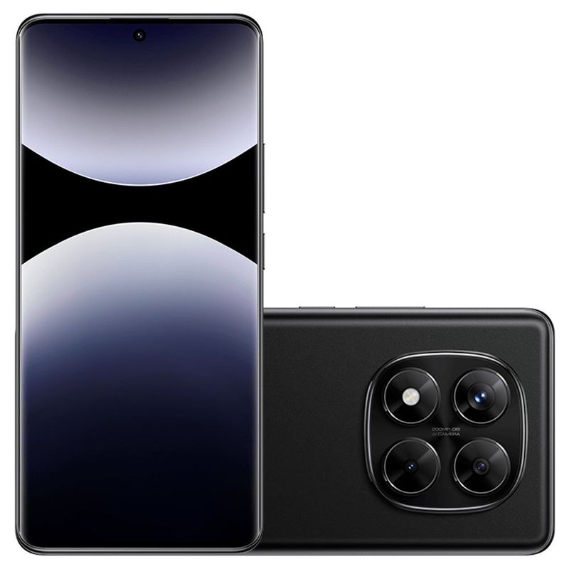 smartphone xiaomi redmi note 14 pro 5g preto 512gb tela 6,67" câmera 200mp 12gb ram