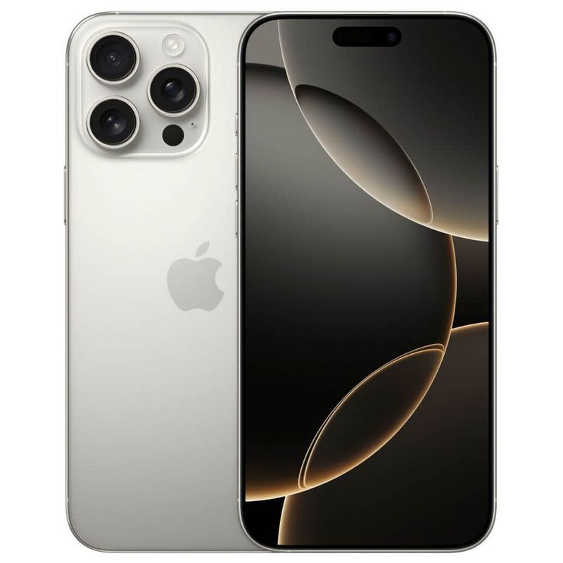 apple iphone 16 pro max 256gb titânio natural tela 6.9" ios 18