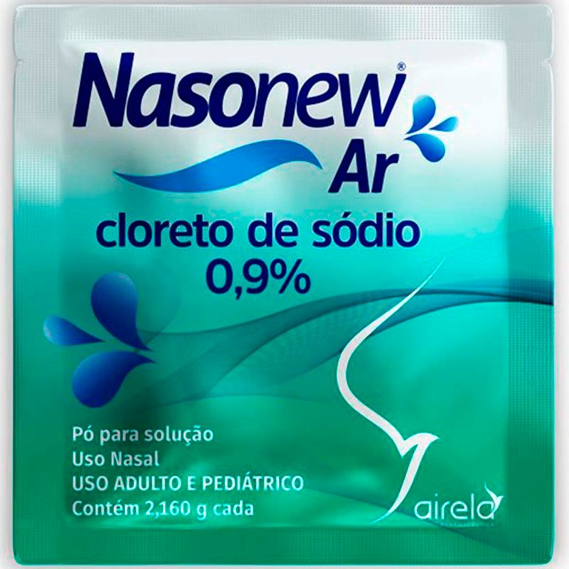nasonew ar cloreto de sódio 0,9% refil 30 envelopes airela