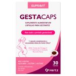 gestacaps supravit para gestantes 30 cápsulas polivitamínico polimineral omega 3 hertz
