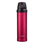 garrafa térmica zojirushi esportiva 600ml hibiscus red sm-qaf60rk (mp)