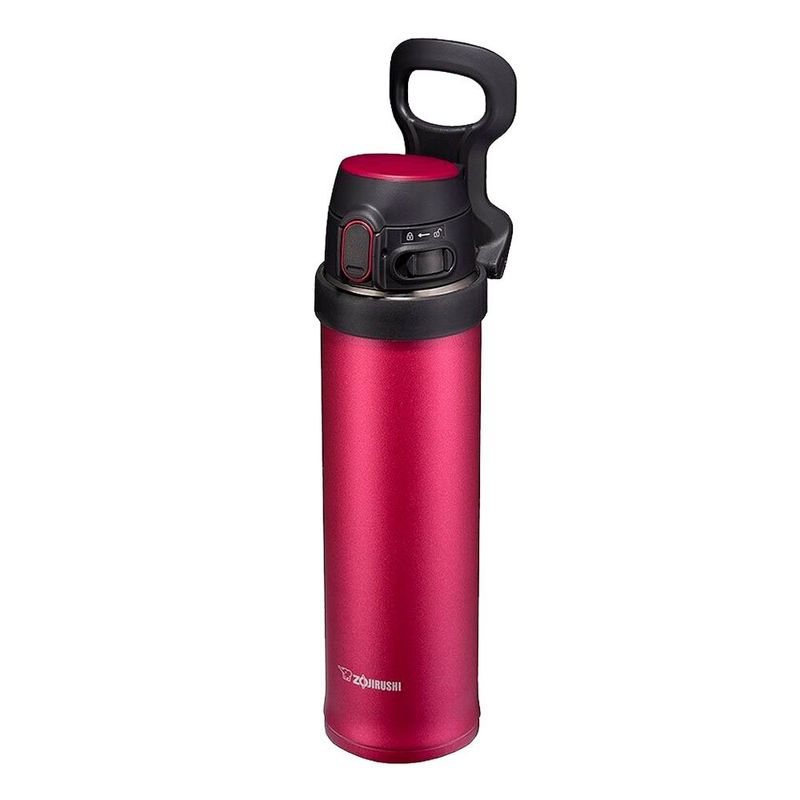 garrafa térmica zojirushi esportiva 600ml hibiscus red sm-qaf60rk (mp)
