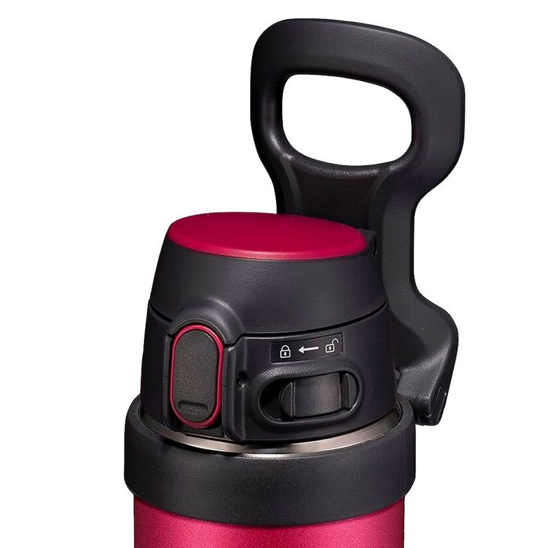 garrafa térmica zojirushi esportiva 600ml hibiscus red sm-qaf60rk (mp)