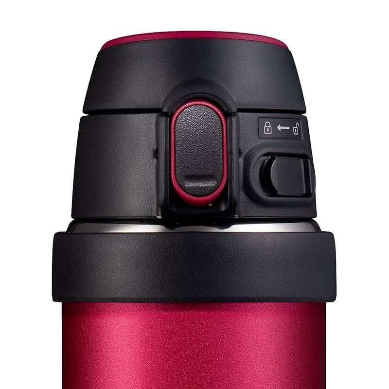 garrafa térmica zojirushi esportiva 600ml hibiscus red sm-qaf60rk (mp)