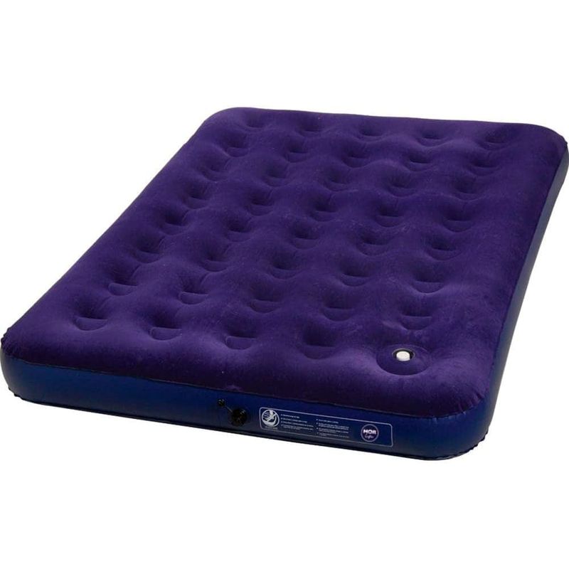 colchão inflável casal mor pvc vinil com inflador manual azul - 3566/9072