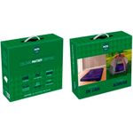 colchão inflável casal mor pvc vinil com inflador manual azul - 3566/9072