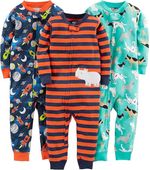 conjunto 3 peças macacão carter's simples joys 100% algodão colorido a-bi