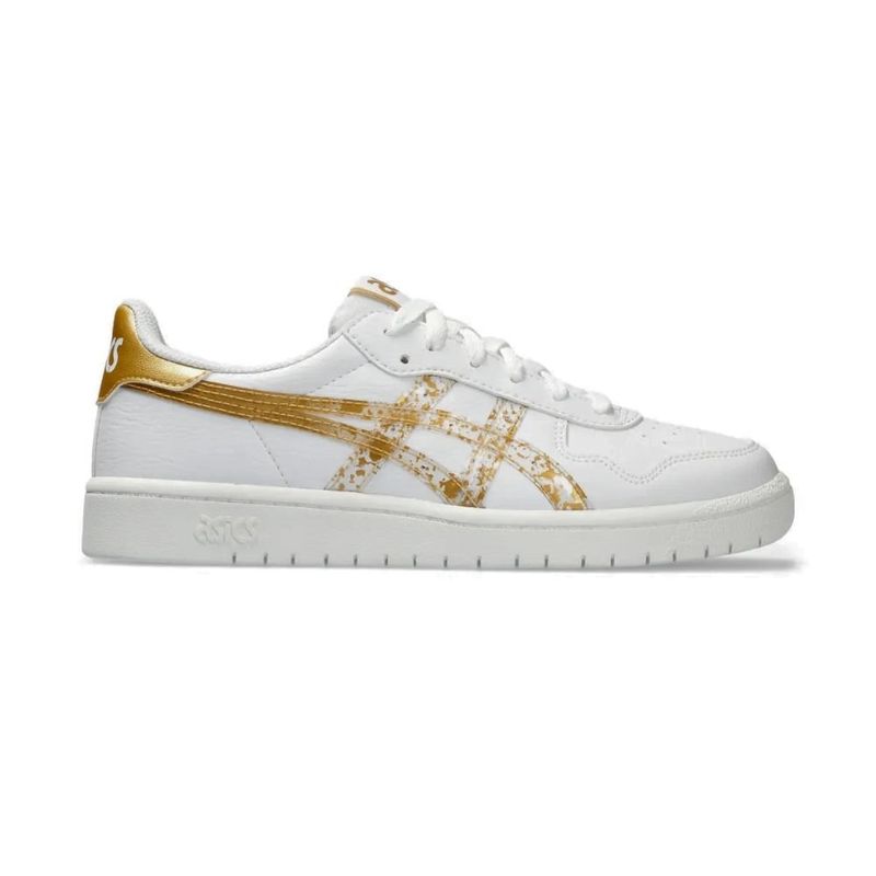 Tênis Corrida Feminino n°34 Asics Japan S Branco Dourado
