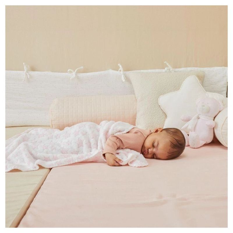 kit manta infantil buba com ursinho rosa 18067 (mp)