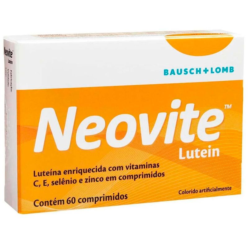 polivitamínico neovite lutein para visão 60 comprimidos bausch & lomb