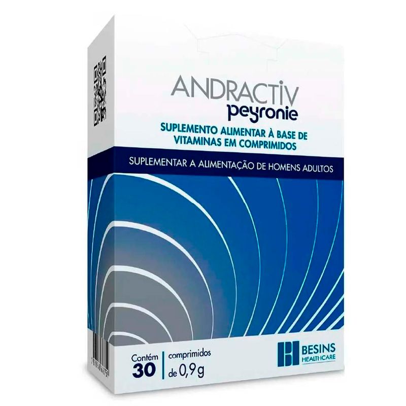 andractiv peyronie 30 comprimidos polivitamínico para homens adultos besins