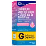 maleato de bronfeniramina 2mg/ml + cloridrato de fenilefrina 2,5mg 20ml solução gotas neo química
